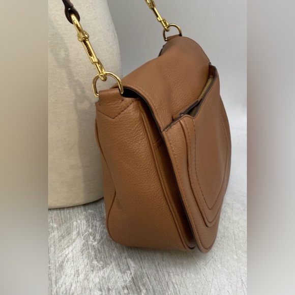 Marc Jacobs Empire City Cognac Pebbled Leather Crossbody Bag - Picture 2 of 8